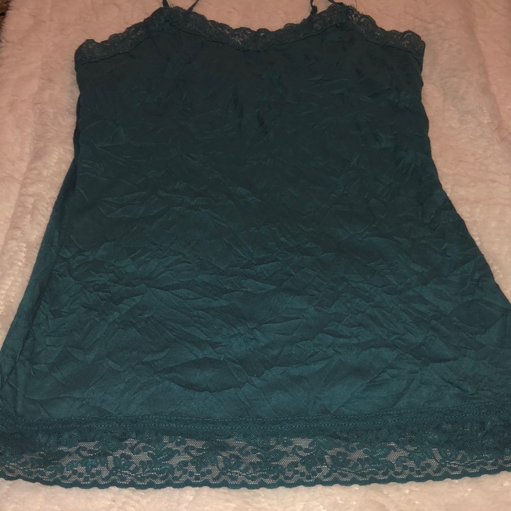 COLDWATER CREEK TANKTOP GREEN SIZE EXTRA SMALL
